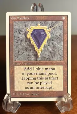 MTG Mox Sapphire Unlimited Lightly Played Power 9 Reserve List LP+ Excellent - Image 1