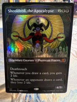 MTG Sheoldred, the Apocalypse Showcase, NM-Mint, English, Textured Foil, DMU - Image 1