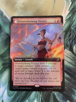 x1 Overwhelming Victory - Extended Art R MTG Avatar: The Last Airbender: Eternal - Image 1