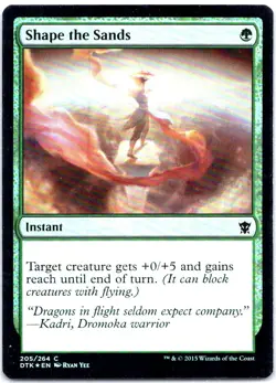 #205 Shape the Sands MTG Dragons of Tarkir Common FOIL - Image 1