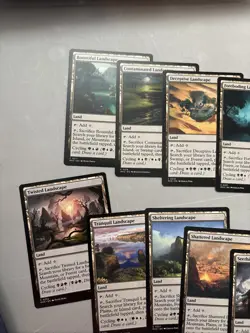 FULL SET Landscape Tri Lands 10x Nonfoil MTG Magic the Gathering Commander Nm - Image 2