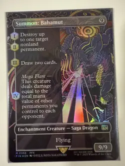 Summon: Bahamut (Borderless) Final Fantasy Foil - Image 1