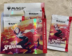 Magic The Gathering Marvel’s SpiderMan Collector Booster Pack (in Hand) - Image 1
