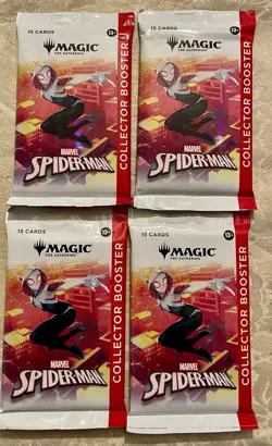 Magic The Gathering Marvel’s SpiderMan Collector Booster Pack (in Hand) - Image 2