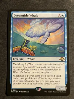 MTG Dreamtide Whale, NM-Mint, (MH3 #0059) Regular - Image 1
