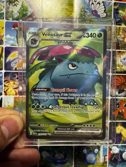 Pokemon Venusaur ex 182/165 Scarlet & Violet 151 Ultra Rare Full Art Holo NM - Image 1