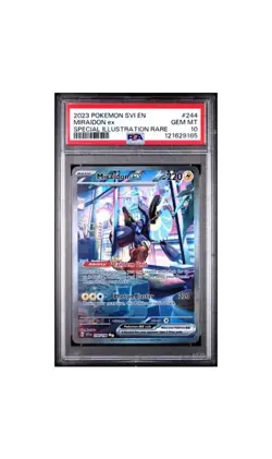2023 POKEMON SVI EN-SCARLET & VIOLET #244 MIRAIDON EX PSA 10 - Image 1