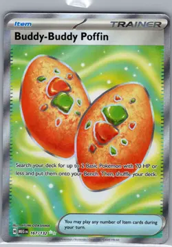 Buddy-Buddy Poffin 167/132 ME01: Mega Evolution - Pokemon Card - NM - Image 1