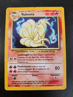 1999 Pokemon Ninetales VULNONA HOLO Basis Base Set 12/102 WOTC DE German - Image 1