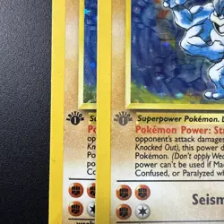 Machamp Holo 1st Edition Gray Stamp #8/102 Base Set Pokemon 1999 - Image 3