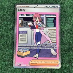 Lacey 175/131 Prismatic Evolutions Special Illustration Rare Trainer Pokemon NM - Image 1