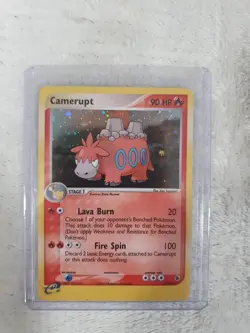Pokemon TCG Camerupt 4/109 Swirl Holo Rare EX Ruby & Sapphire - Image 1