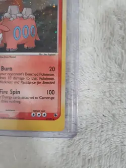 Pokemon TCG Camerupt 4/109 Swirl Holo Rare EX Ruby & Sapphire - Image 3