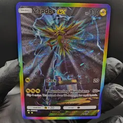 Pokemon Zapdos Ex Pocket TCG Custom Made Fan Art Holo With Texture - Image 1