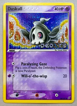 Pokemon Duskull #58/107 Reverse Holo Common - 2005 EX Deoxys - NM to MT Cond. - Image 1