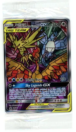 Pokemon Moltres & Zapdos & Articuno GX SM210 Hidden Fates ETB Promo Sealed - Image 1