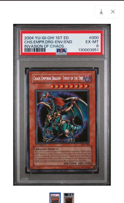 2004 YU-GI-OH! IOC-INVASION OF CHAOS 000 CHAOS EMPEROR DRAGON - ENVOY OF THE END - Image 1