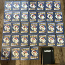 Complete Pokemon Fossil 1st Ed common/uncommon set (31-62) NM/LP + 40card binder - Image 3