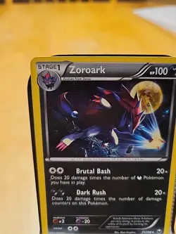 Pokemon TCG Zoroark Cracked Ice Holo Dark Explorers Card 71/108 LP- Condition - Image 3