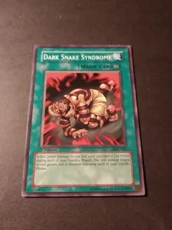 Yu-Gi-Oh! 1st Edition Dark Snake Syndrome Common Spell Card PGD-087 LP - Image 1