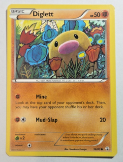 2016 XY - Generations Pokemon TCG Card #38 Diglett LP-NM - Image 1