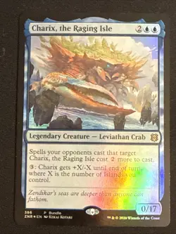 1x Foil Charix, the Raging Isle (386) Zendikar Rising Promo LP MTG Magic x1 MKE - Image 1