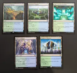 MTG Magic Set of 5 Simic Dual Lands EDH Commander Deck Staples Green Blue Mana - Image 1