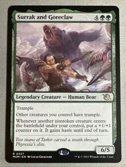 MTG / Surrak and Goreclaw / MOM / #337 / Regular / Rare / NM - Image 1