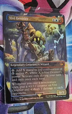 Vivi Ornitier Borderless (Alt Art) Foil Card #321 MTG FINAL FANTASY TCG - Image 1