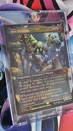 Vivi Ornitier Borderless (Alt Art) Foil Card #321 MTG FINAL FANTASY TCG - Image 3