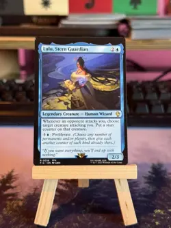 ?? Shifted Front/Stamp Error - Lulu, Stern Guardian - MTG Magic Oddity Misprint - Image 1
