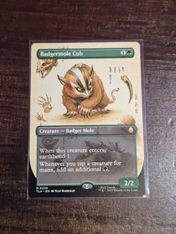 MTG Avatar BORDERLESS FIELD NOTES M Badgermole Cub #0326 - Image 1