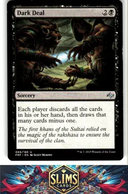 Magic the Gathering MTG Fate Reforged Dark Deal #66 Buy 2 Get 1 - Image 1
