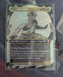 Avatar Aang (Borderless) (Foil) - MtG Avatar: The Last Airbender - Image 1