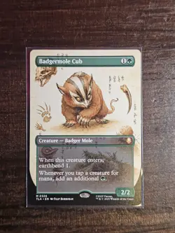 MTG Avatar BORDERLESS FIELD NOTES M Badgermole Cub #0326 - Image 1
