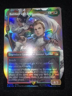 FOIL BALTHIER AND FRAN (BORDERLESS) (393) X4 Final Fantasy FIN Magic MTG CARD - Image 1