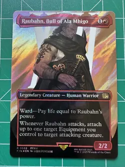 Raubahn, Bull of Ala Mhigo (Borderless) (Surge Foil) Final Fantasy Foil - Image 1