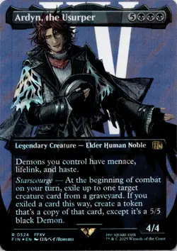 MTG Ardyn, the Usurper (0524) Borderless Surge Foil Foil NM FINAL FANTASY Magic - Image 1
