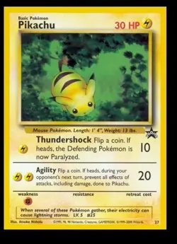 1999 POKEMON WIZARDS BLACK STAR PROMOS #27 PIKACHU - Image 1
