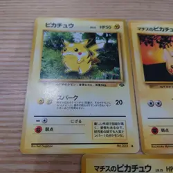 Vintage Pokemon Cards Pikachu Set 5 TCG Old Back Japanese Collection - Image 2