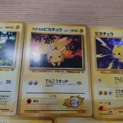 Vintage Pokemon Cards Pikachu Set 5 TCG Old Back Japanese Collection - Image 3