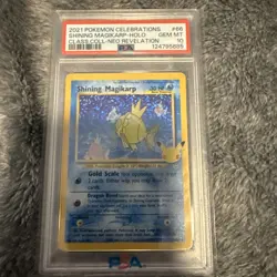 2021 POKEMON CELEBRATIONS CLASSIC COLL #66 SHINING MAGIKARP-HOLO PSA 10 - Image 3