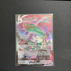 NM Rayquaza VMAX TG20/TG30 Silver Tempest Trainer Gallery Pokemon card - Image 1