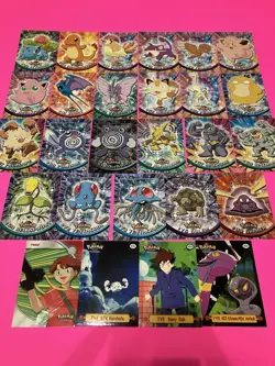 Lot Of 27 Vintage Topps Pokemon Trading Cards - Image 1