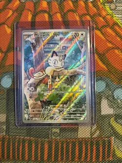 Meowth 106/094 Phantasmal Flames English Pokemon Card TCG Mint Condition 🔥💎 - Image 2