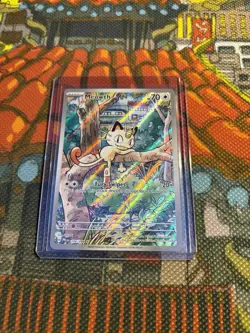Meowth 106/094 Phantasmal Flames English Pokemon Card TCG Mint Condition 🔥💎 - Image 3