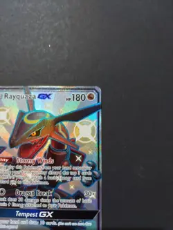 Pokemon TCG Rayquaza GX Alternate Art Holo Card 177a/168 Celestial Storm - Image 2