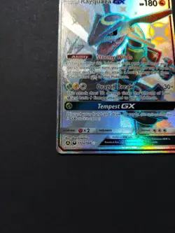 Pokemon TCG Rayquaza GX Alternate Art Holo Card 177a/168 Celestial Storm - Image 4