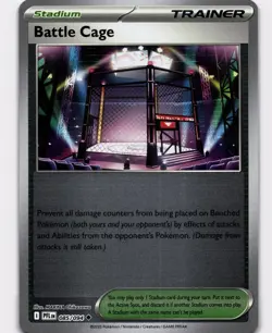 Battle Cage - Reverse Holo Uncommon ME02: Phantasmal Flames 085/094 NM Pokemon - Image 1