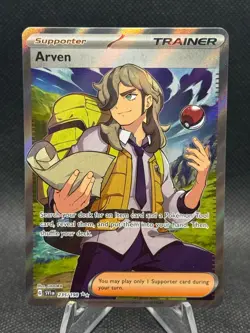 Pokemon Scarlet & Violet Arven 235/198 Full Art Trainer - Image 1